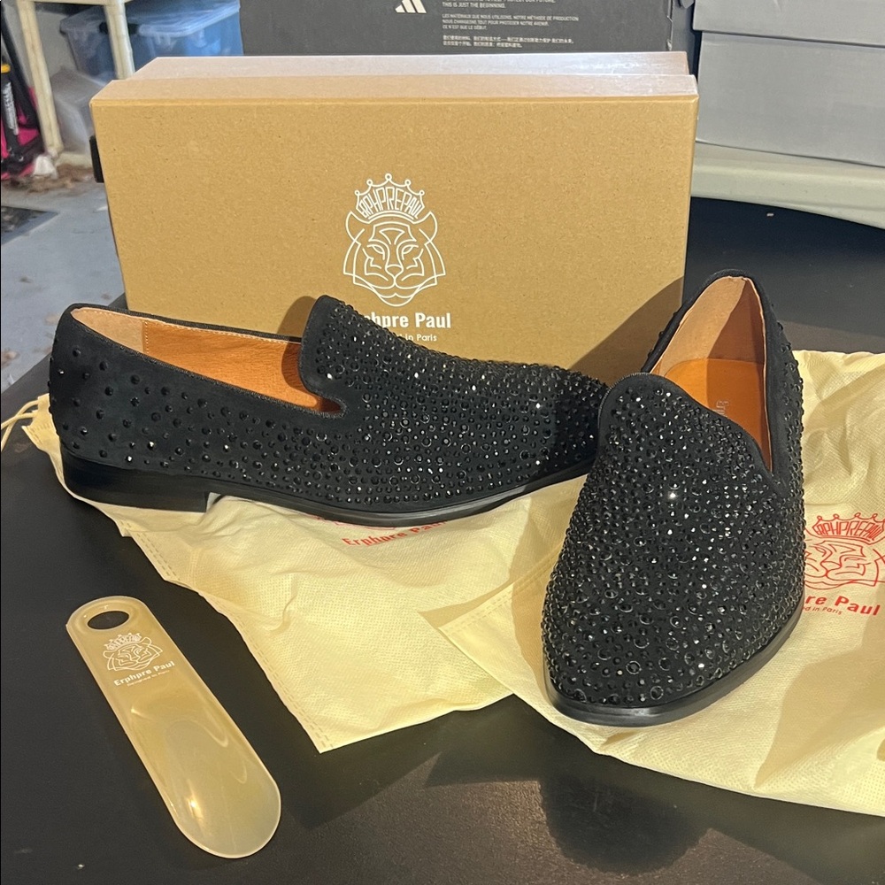 Men’s Erphpre Paul shoes size 11 or 45 European black studied shoes